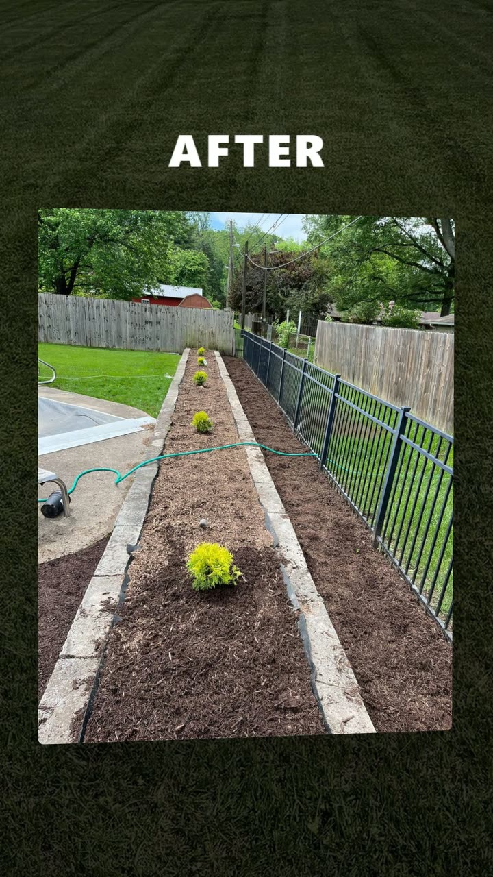 After: Garden bed cleanup, West Terre Haute, IN